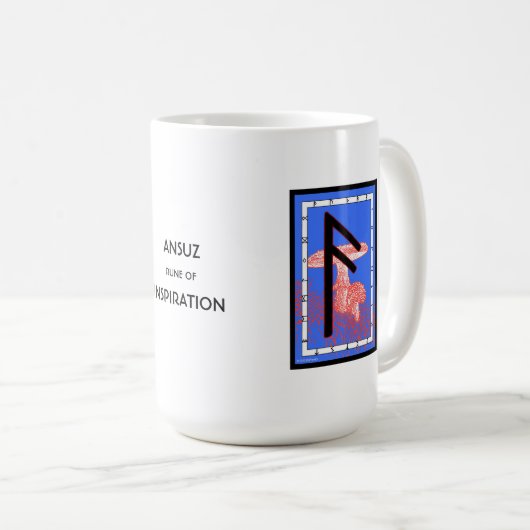 Ansuz Rune Tasse - Inspiration! (VorderseiteRechts)