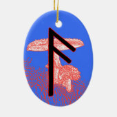 Ansuz Viking Rune Ornament - Inspiration! (Hinten)