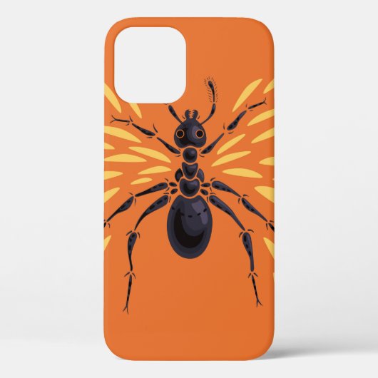 Ant Art Insect Lover Fiery Orange Entomology Case-Mate iPhone Hülle (Rückseite)