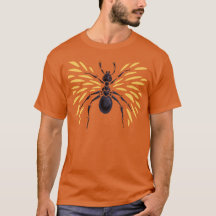 Ant Art Insect Lover Fiery Orange Entomology
