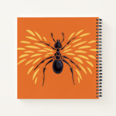Ant Art Insect Lover Orange Entomology Bugs Notizbuch (Rückseite)