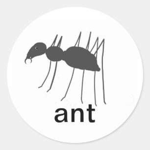 Ant-Aufkleber Runder Aufkleber
