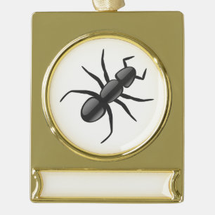 Ant Banner-Ornament Gold