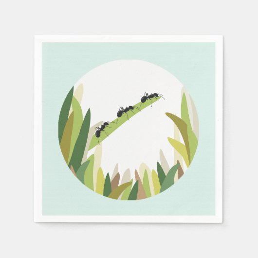 Ant Bug Insekten Paper Napkin Outdoor Party Serviette (Vorderseite)