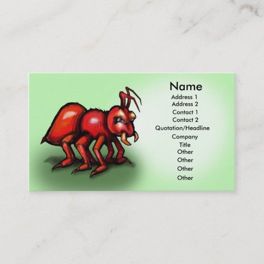 Ant Card Visitenkarte (Vorderseite)