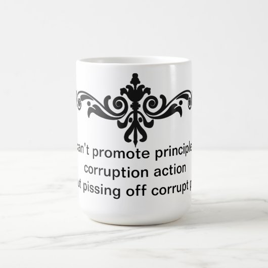 Ant-Corruption-Tasse Kaffeetasse (Mittel)