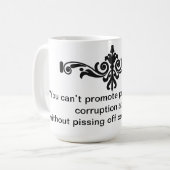Ant-Corruption-Tasse Kaffeetasse (Vorderseite Links)