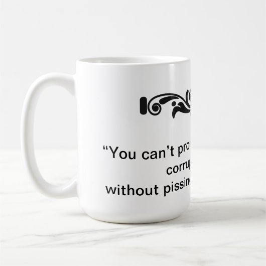 Ant-Corruption-Tasse Kaffeetasse (Links)