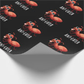 Ant-Eater Funny Ant Pun Dark BG Geschenkpapier (Ecke)