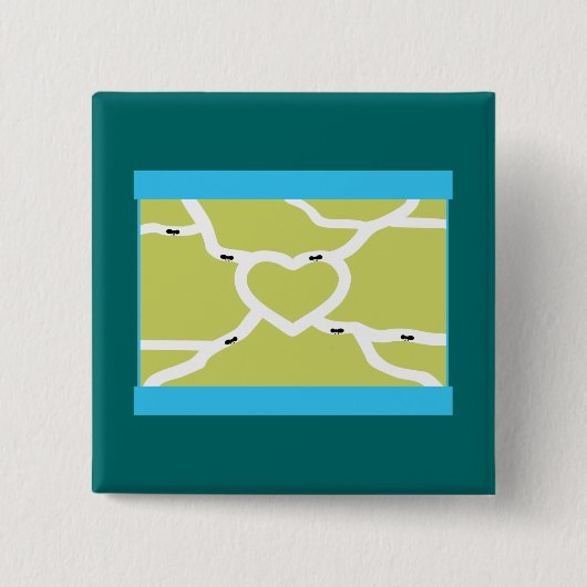 Ant Farm Liebe Button (Vorderseite)