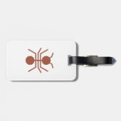 Ant Gepäckanhänger mit Ledergurt (Rückseite horizontal)