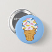 Ant Ice Cream Button (Vorne & Hinten)