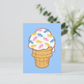 Ant Ice Cream Postkarte (Stehend Vorderseite)