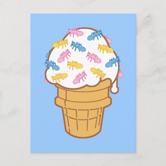 Ant Ice Cream Postkarte (Vorderseite)