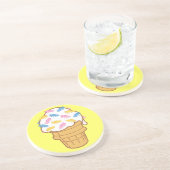 Ant Ice Cream Sandstein Untersetzer (Seite)