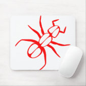 Ant Legs Antennas Red Mousepad (Mit Mouse)