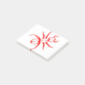 Ant Legs Antennas Red Post-it Klebezettel (angewinkelt)