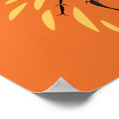 Ant Lover Insect Art Orange Entomology Poster (Ecke)