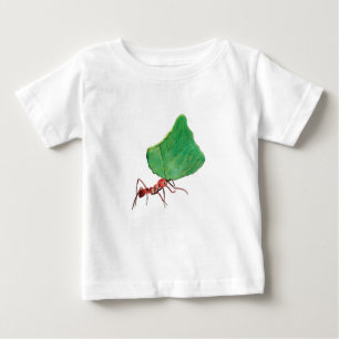 Ant mit einem großen Blatt Baby T-shirt
