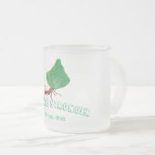 Ant mit einem großen Blatt Mattglastasse (VorderseiteRechts)