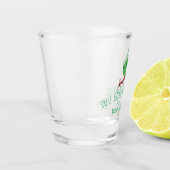 Ant mit einem großen Blatt Schnapsglas (Links)