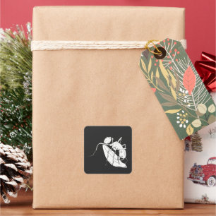 Ant 🐜 mit einem Samenkorb Quadratischer Aufkleber