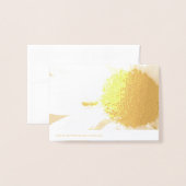 Ant on A Sunflower Folienkarte (Rückseite mit Umschlag)