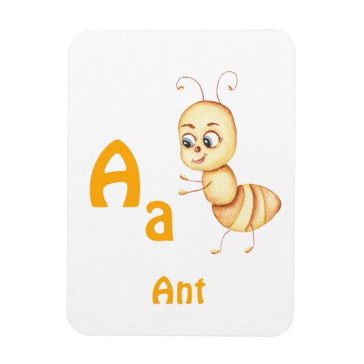 Ant personalisieren ABC: Buchstabe A - Ihren Namen Magnet (Vertikal)