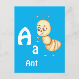Ant personalisieren ABC: Buchstabe A - Ihren Namen Postkarte