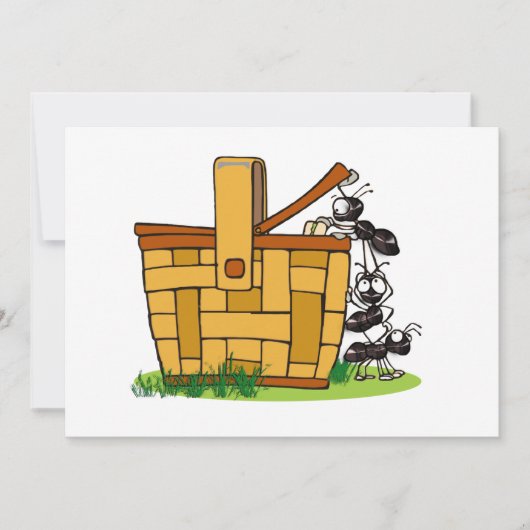 Ant Picnic Einladung (Vorderseite)
