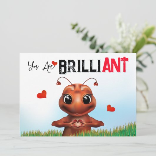 Ant Pun Birthday (Stehend Vorderseite)