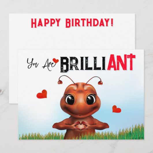 Ant Pun Birthday (Vorne/Hinten)