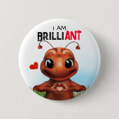Ant Pun Sign Language Button (Vorderseite)