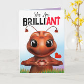 Ant Pun Sign Language Geburtstagkarte Karte (Gelbe Blume)