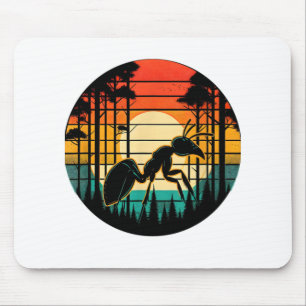 Ant Retro Sunset Vintage Ant Insekten Liebe Mousepad