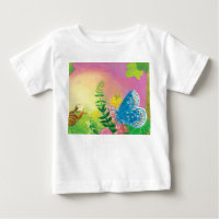 Ant, Schnecke und Chapman-Blauer Schmetterling