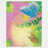 Ant, Schnecke und Chapman-Blauer Schmetterling Fleecedecke (Vorderseite)