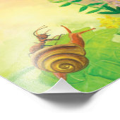 Ant, Schnecke und Chapman-Blauer Schmetterling Fotodruck (Ecke)