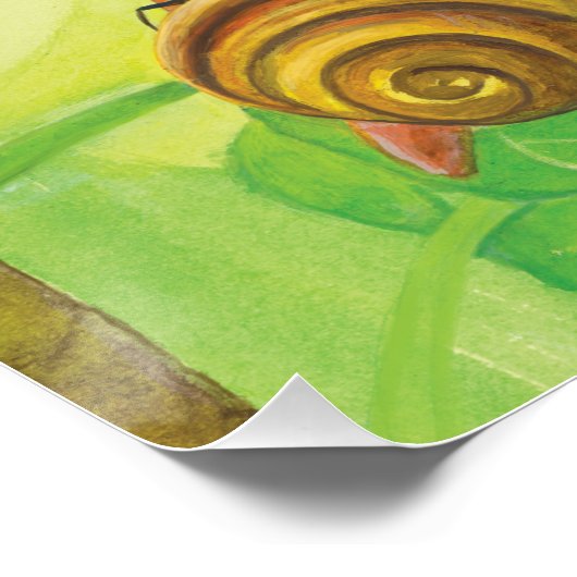 Ant, Schnecke und Chapman-Blauer Schmetterling Poster (Ecke)