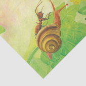 Ant, Schnecke und Chapman-Blauer Schmetterling Seidenpapier (Detail)