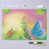 Ant, Schnecke und Chapman-Blauer Schmetterling Seidenpapier (Handwerk)