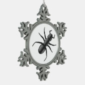 Ant Schneeflocken Zinn-Ornament (Links)