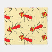 Ant seamless pattern vintageant, abstract, animal, fleecedecke (Vorderseite (Horizontal))