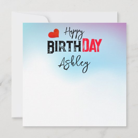 Ant Sign Language Birthday Card (Rückseite)