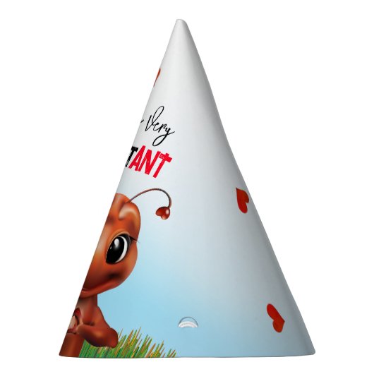 Ant Sign Language Birthday Partyhütchen (Rechts)