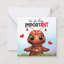 Ant Sign Language Class Valentine Card Mitteilungskarte