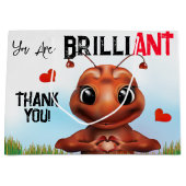 Ant Sign Language Kids Vielen Dank Große Geschenktüte (Vorderseite)