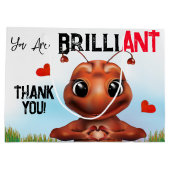 Ant Sign Language Kids Vielen Dank Große Geschenktüte (Rückseite)