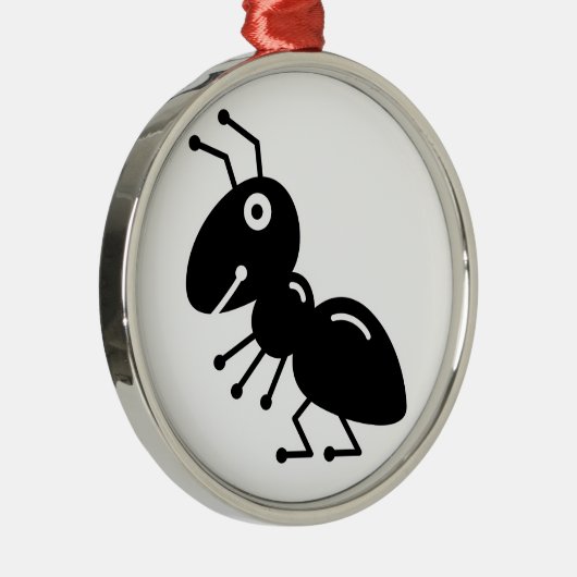 Ant Silbernes Ornament (Rechts)