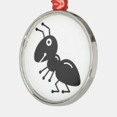 Ant Silbernes Ornament (Links)